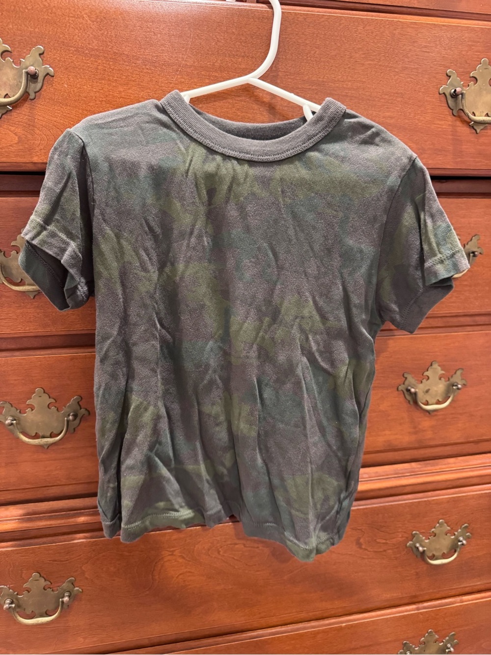 Chaser Kid’s Short-Sleeve Camo Tee - Olive Green - Size 5